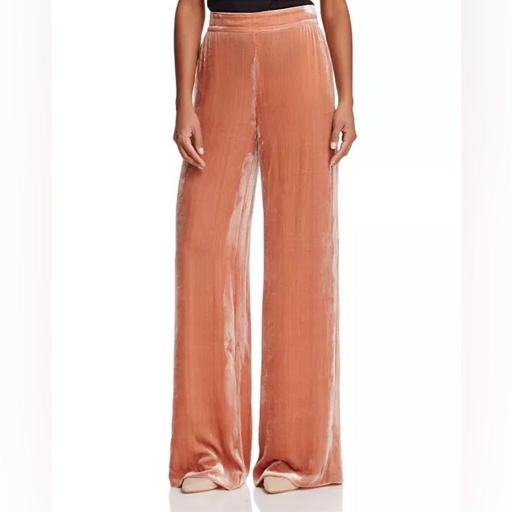 Alice and Olivia Racquel Wide-Leg Velvet Pants | Size 8